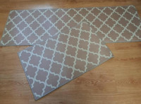 Набор ковриков Homytex из 2-х штук 50x80+50x150 см, бежево-пудровый